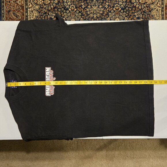 Vintage American Chopper Fire Bike Tee XL Black Y2K Firefighter Maltese Cross - Picture 5 of 10